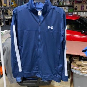 UA zip up athletic track jacket